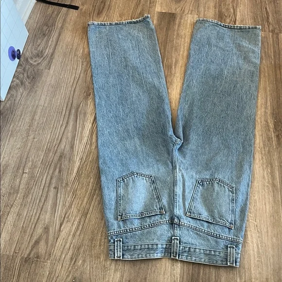 NWT Khaite IAN WIDE LEG JEAN Size 26 - Picture 7 of 10